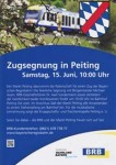 Flyer zur Zugsegnung 2013